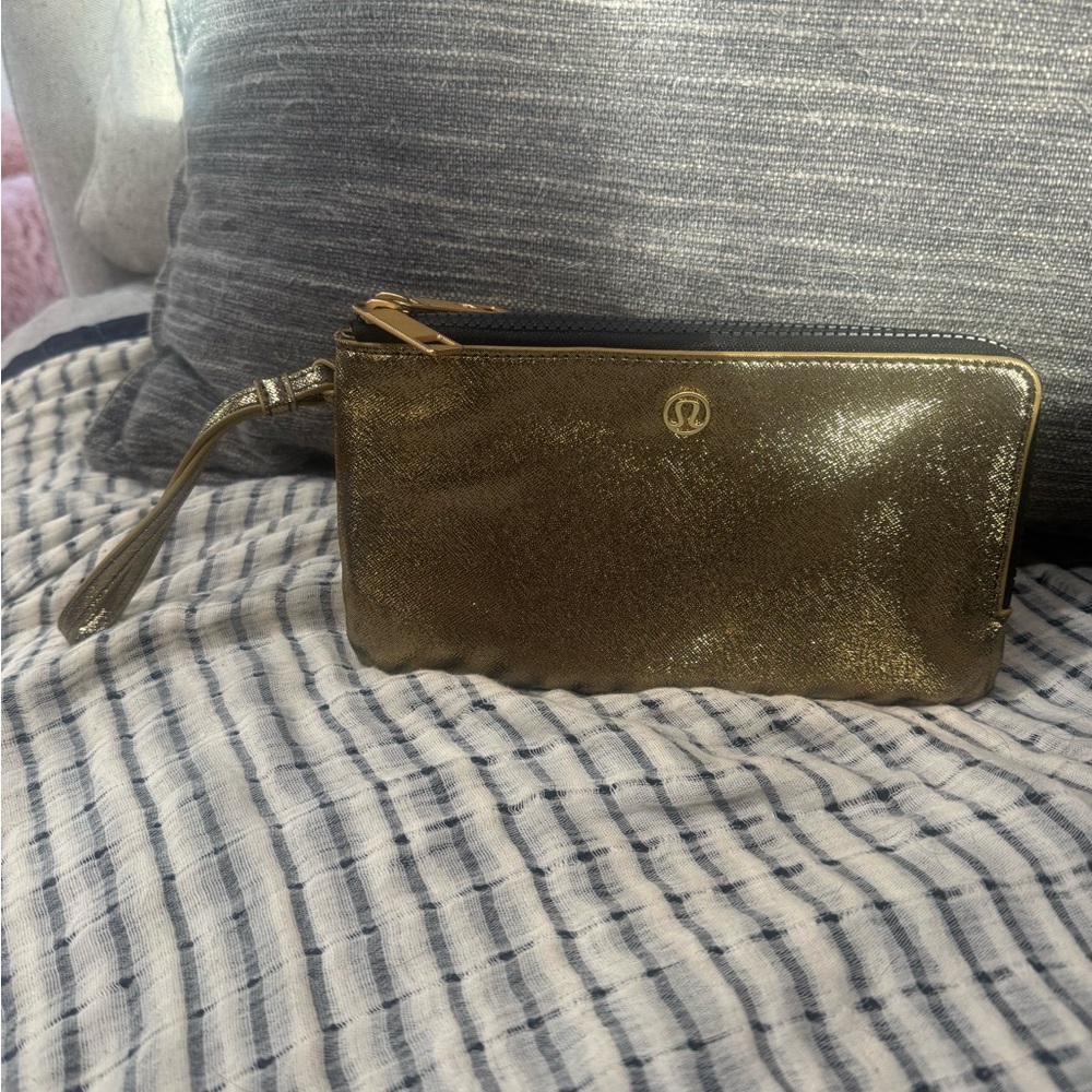 Lululemon Gold Wristlet